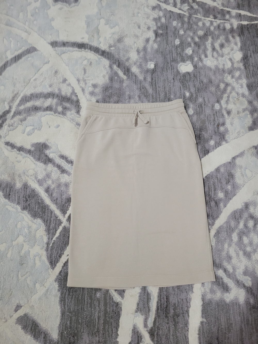 Joe Fresh Light Beige Drawstring Pencil Skirt Size S/M